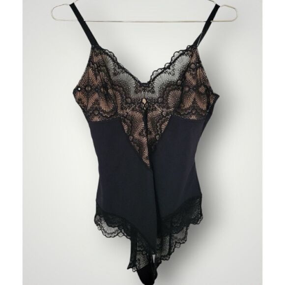 Pinsy Sculpting Lace Shapewear Bodysuit in Black Size 2X / Néw No Tags - Picture 9 of 11